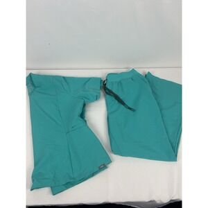 FIGS Technical Collection Women's XXL Top & XL Bottoms Aqua